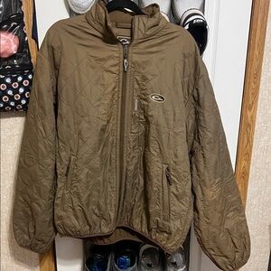 Drake Brown Quilted Puffer Jacket